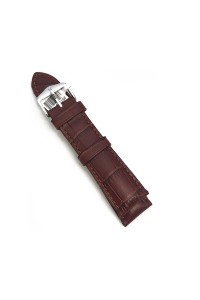 19mm Brown Duke Alligator Embosed Leather Watch Band  